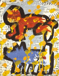 Flyer for Des Refusés, 1981, Keith Haring