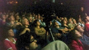 Watching the film...